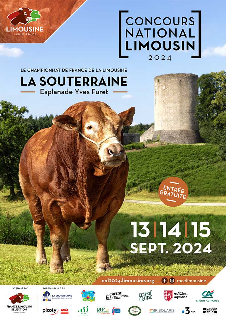 CELMAR partenaire du Concours National Limousin du 13 au 15 septembre 2024